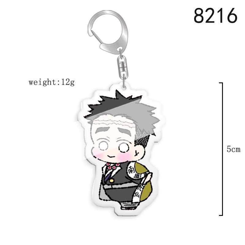 Demon Slayer Chibi Acrylic Keychain: Tanjiro, Nezuko, Giyu, Zenitsu Backpack Charm