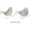 Outdoor Bird Statues Bird Decor Figurines for Home Cement Bird Sculpture for Patio Yard Lawn Ornament, 2style/Set,Indoor Outdoor Stone Bird