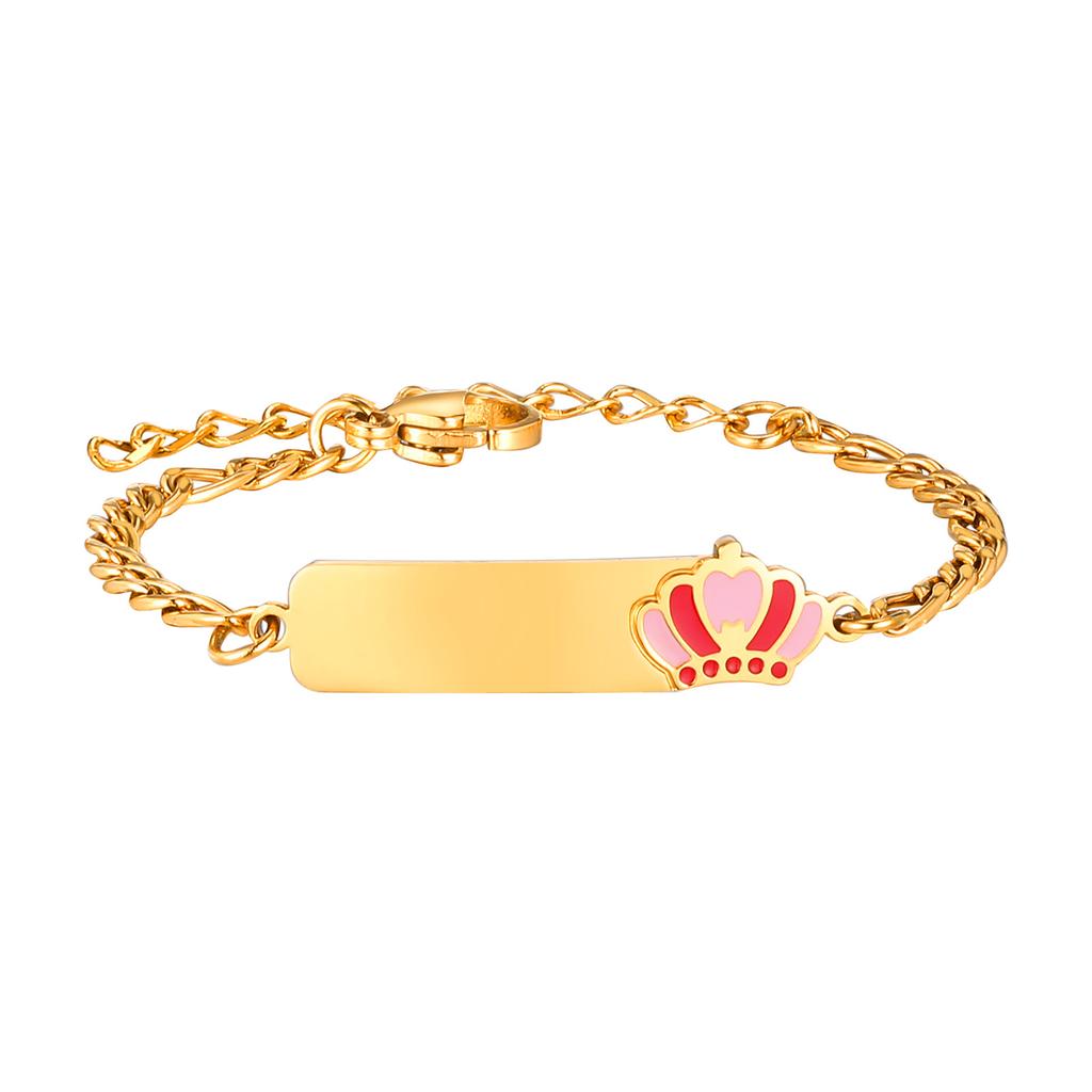 Pulseira de Identificação com Barra de Nome para Bebê Personalizada, Gravação Gratuita de Nome Personalizado, Presente de Aniversário para Recém-Nascidos a Crianças