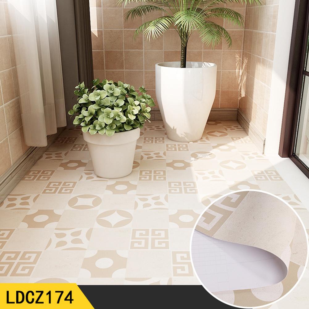 Bathroom Home Decoration Waterproof Floor Sticker Anti Slip Floor Sticker Long Lasting Durability Use Self-adhesive Waterproof