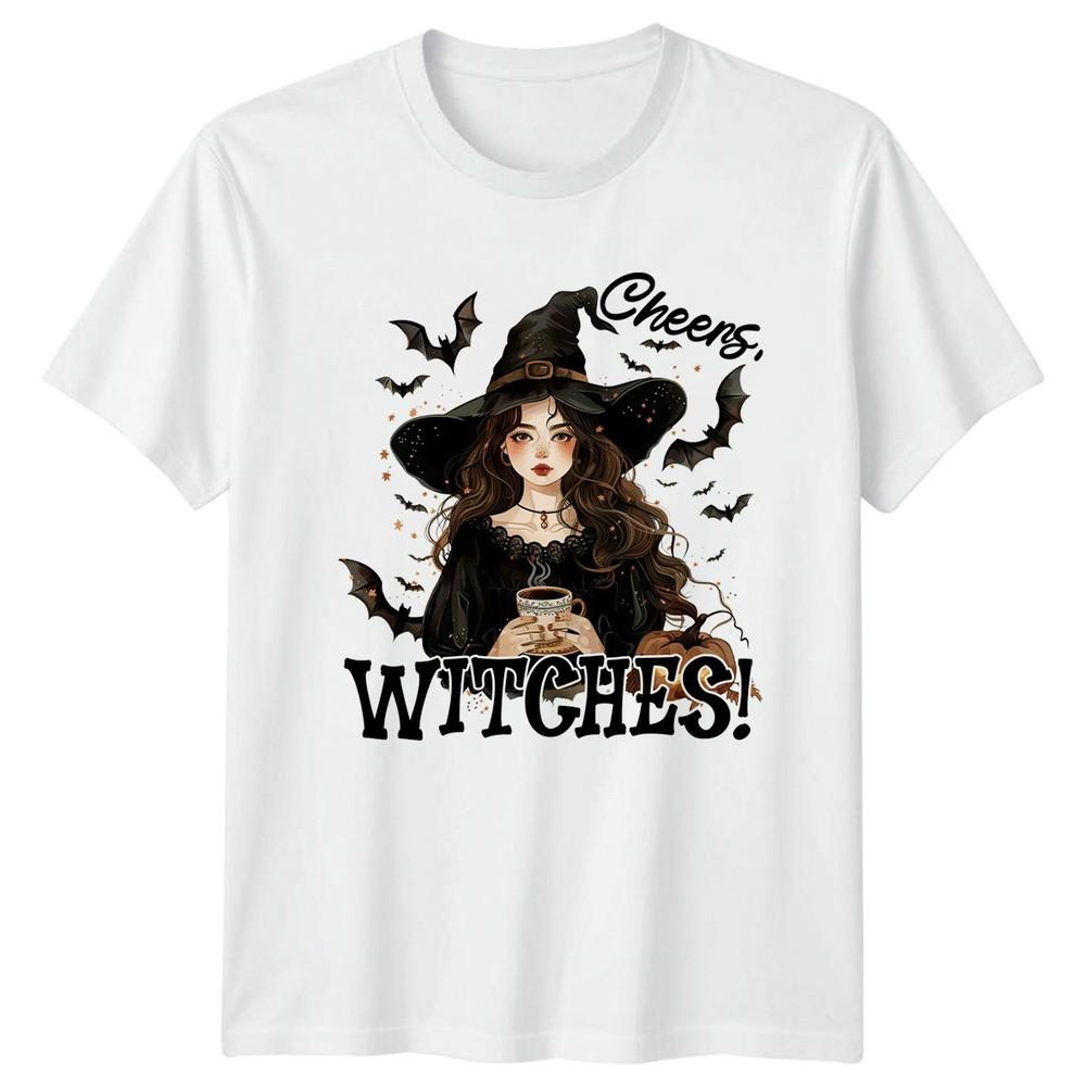 Cheers Witches Unisexs TShirt Coffee Witch Halloween Halloween Gift For Her S