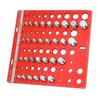 34 Nut and Bolt Thread Checker Aluminum Alloy Standard Size Inch and Metric Thread Identifier Gauge