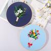 Diy Handmade Embroidery Material Package, New Love Message, Bouquet Work In Progress Kit