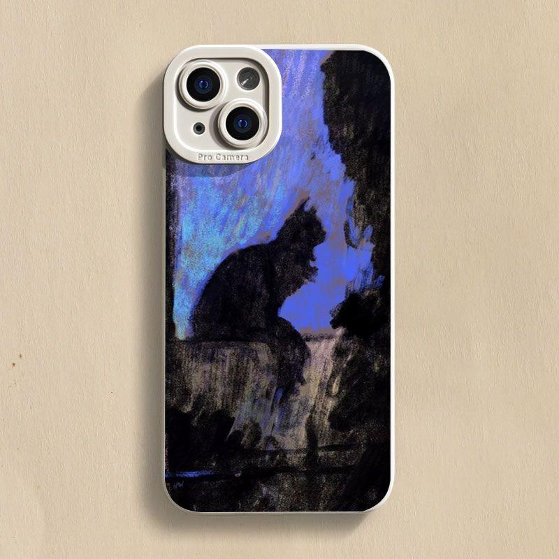 Cartoon Dark Funny Monster Cat Fox Creative Phone Case For iPhone 16 11 12 13 14 15 Pro Max 13 15 Pro XS XR XS 7 8 PLUS SE Cover