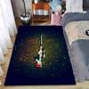 Modern Gun Style Rug with Matte Finish and Gold Sparkles Suitable for Use As an Anti-slip Game Mat for Living Room and Bedroom Sofas