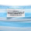 Marimekko Border Short Sleeve Cut S Blue Women Used