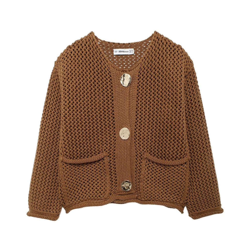 European and American Style, New Women's Fashion, Versatile, Cross-border Multicolor Comfortable French Coarse Needle Jacket