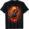 Gruseliger Kürbis Kopfloser Reiter Halloween S-5XL Unisex T-Shirt
