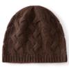 European Order! New Solid Color Cashmere Hat Women's Twist Double-strand Thickened Warm Casual Versatile Fashion Hat