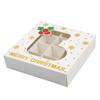12Pcs Christmas Chocolate Box Gold Foil Chocolate Gift Box with 12 Slot Christmas Treat Boxes for Cookie Candy Chocolate