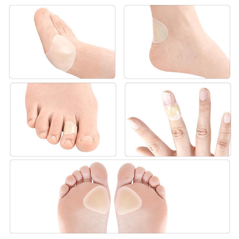 5Pcs Adhesive Hydrocolloid Gel Blister Plaster Heel Anti-Wearing Heel Sticker Pedicure Patch Plaster Foot Care Tools