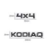 JBIW9 MetaL 3D Badge Logo Car Rear Trunk Body Sticker Letter Emblem For Skoda KODIAQ 4X4 Accessories Glossy Black Matte black
