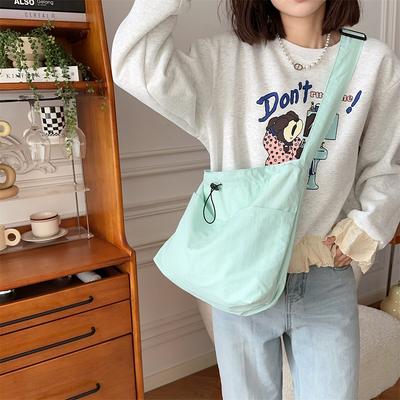 Large Capacity Canvas Bag Women's New Summer Casual Lightweight Shoulder Bag Work Crossbody
