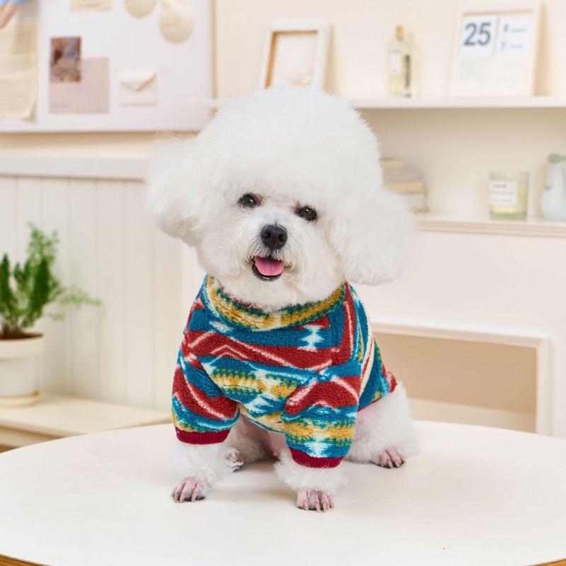 Warm Autumn Winter Dog Clothes Bear Teddy Small Dogs Thermal Pulling Cold Resistant Pet National Style Two Feet Clothes