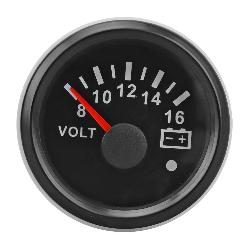 Waterproof Boat Voltmeter Colorful Backlight DC Voltage Gauge Pointer Voltage Gauge  RVs Use