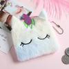 Unicorn Plush Zero Wallet Square Cartoon Children's Toy Small Wallet Girl Change Coin Bag