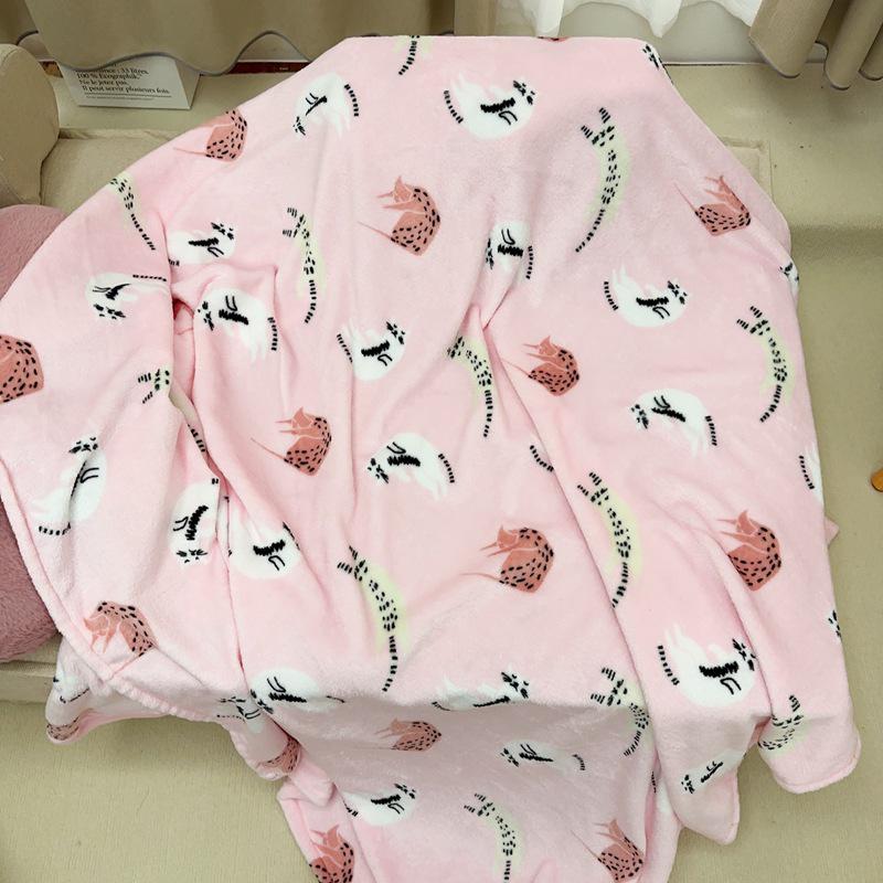 Shining Planet Girl Flannel Blanket | Warm Four Seasons Office Nap Air Conditioning Blanket