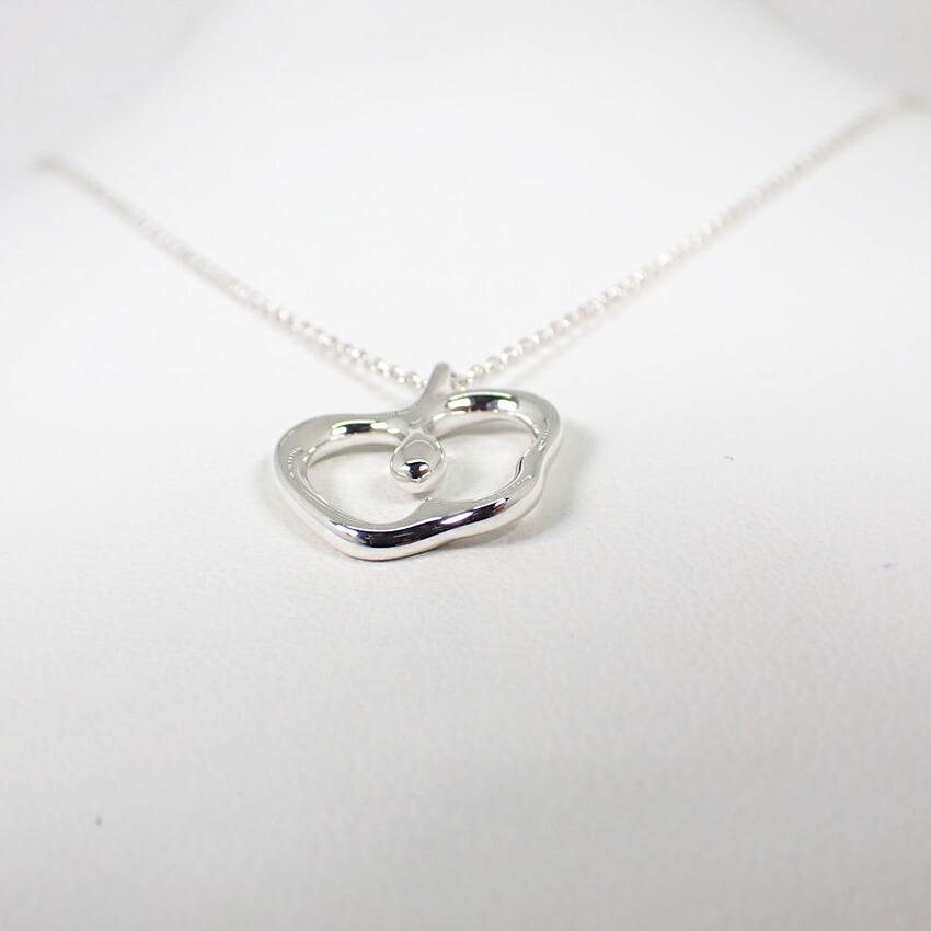 Pre-owned Tiffany SV925 Apple Pendant Necklace j42-16
