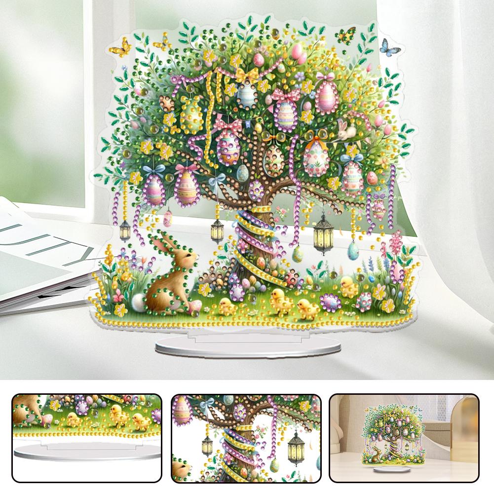 Ostern Krippe Tischplatte Diamantmalerei Ornament Kits Strasssteine Desktop Ornamente 5D DIY Diamantkunst Tischdekorationen