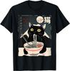 Katze Ramen Japanisch Lustige Grafik T-Shirts Kawaii Katze Anime Geschenke Unisex T-Shirt