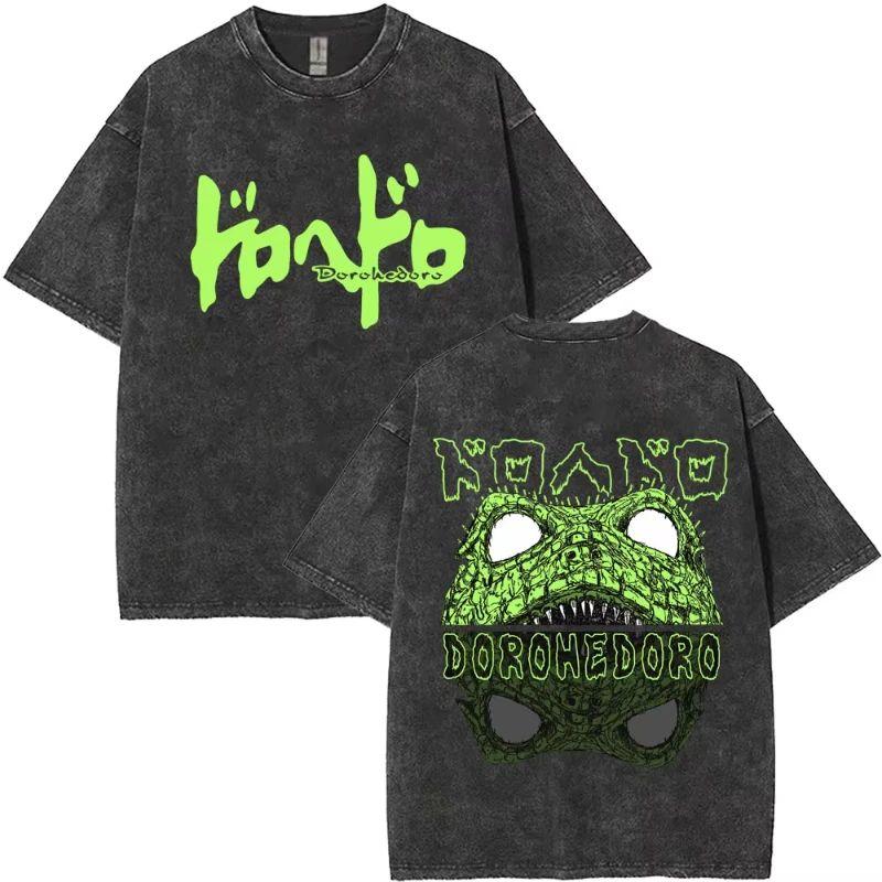 2026 Anime Dorohedoro T-shirt Grafica Kaiman Merch T-shirt Lavata Vintage Gotica Manga Rock T-shirt High Street T-shirt Oversize Manica Corta