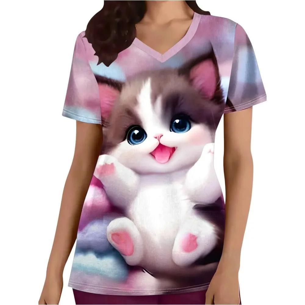 Women s Printed Top Fashion Versatile Short Sleeve Casual T-Shirts Women’s XXXL