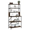 VidaXL 6-Tier Baker's Rack, Kitchen Storage Shelf, Living Room Bookshelf, Wine Rack of 834222