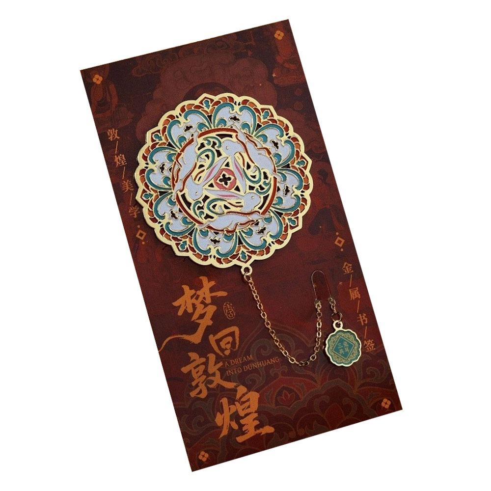 Colorful Butterfly Bookmark With Chain Metal Oil Painting Bookmarks Pendant Decorative Stationery Bronzing Bookmark