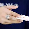 Flush Poker Ring for Men and Women, Domineering Retro Square Open Ring Jewelry
