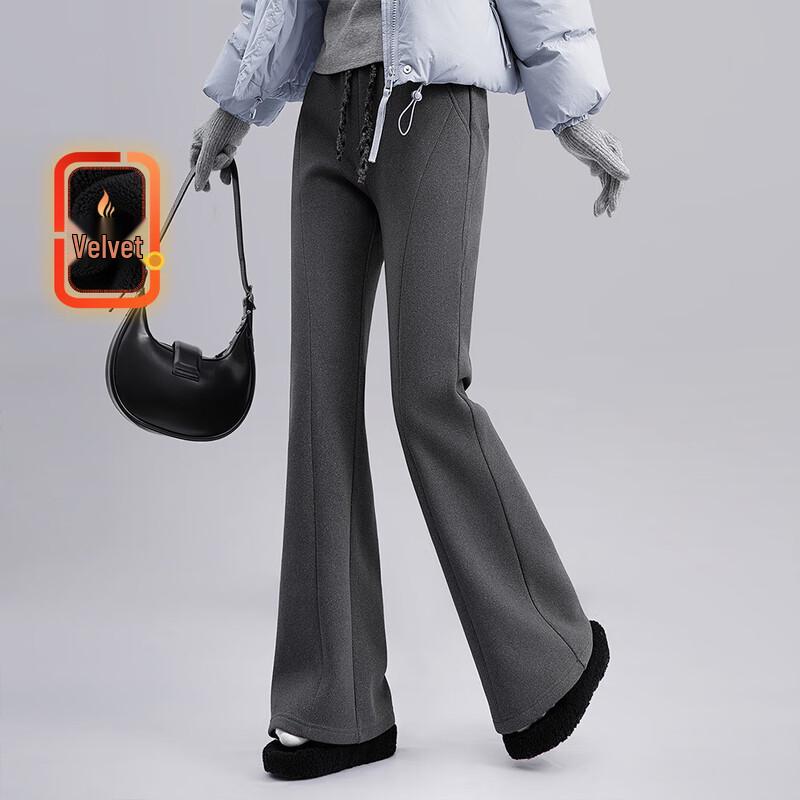 

Cypress House Women s Fleece-Lined Slim Micro-Flare Casual Pants M