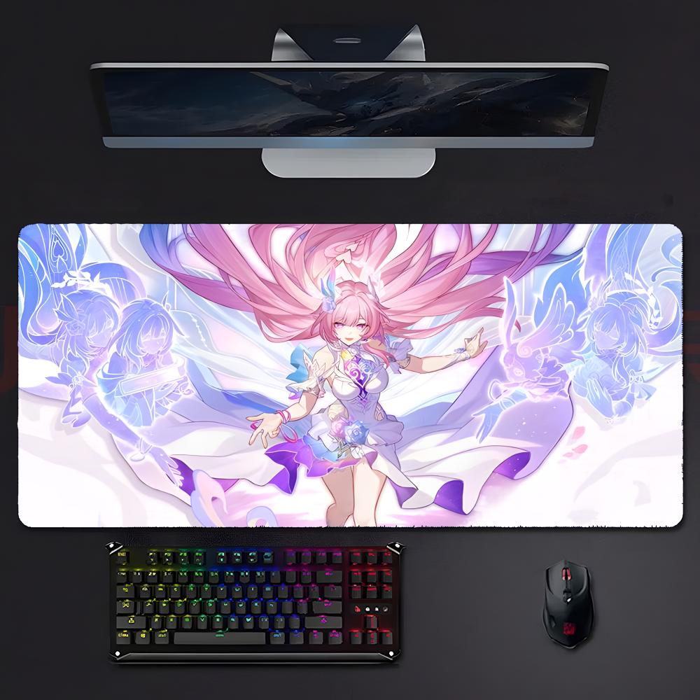 Cute Beautiful Game Honkai Star Rail Cyrene Mouse Pad Large Gaming Mousepad With Stitched Edges Thickened Desk Mat Pc