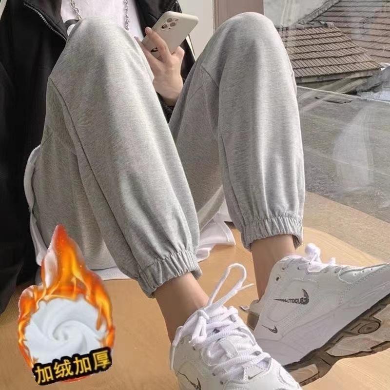 Harlan Hosen Damen Sommer Freizeit Sport Locker und Dünn Vielseitige Oberbekleidung Gerade Hosenbeine Leggings Radieschen Jogginghosen