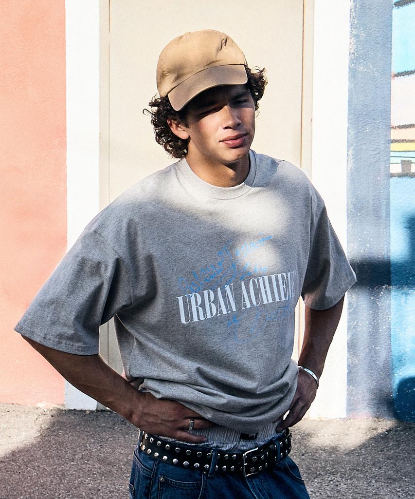 Peullukeu Urban Achievement Short Sleeve T-Shirt Gray Fst348