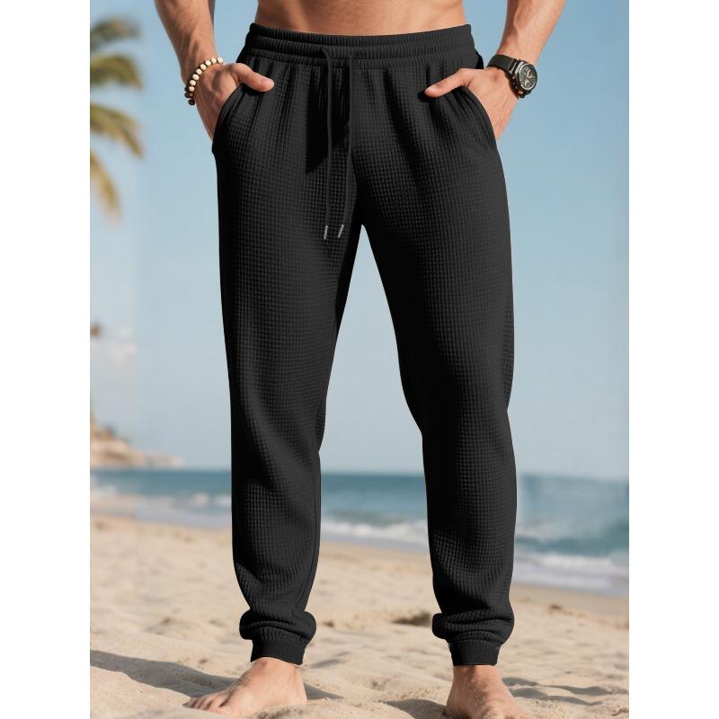 Sommer Herren Sport- und Freizeit Fitness Bundle Kordelzug Jacquard Weite Hose Basketball Laufhose