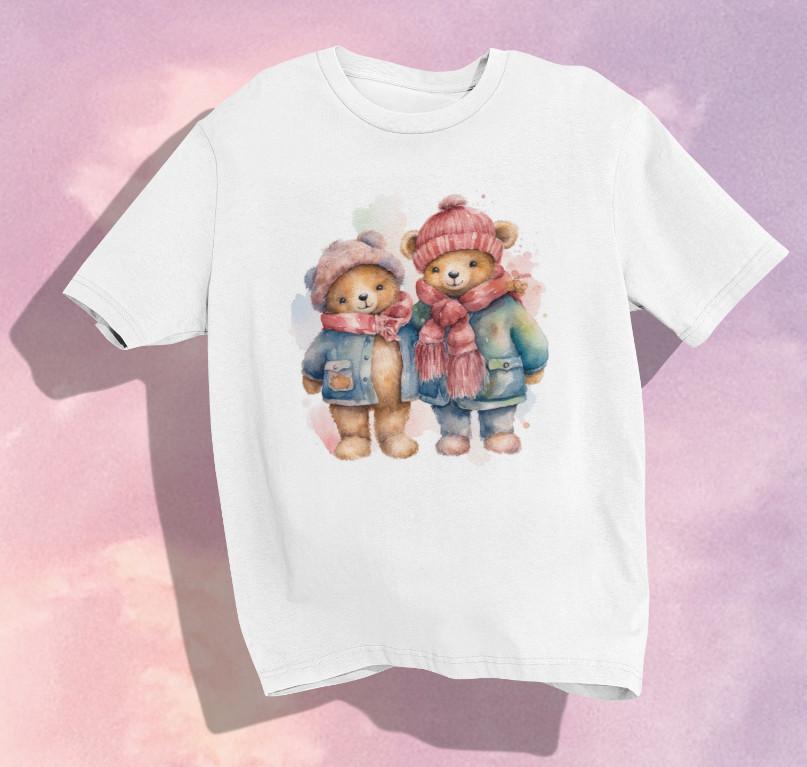 Teddy Bear T shirt | Cute | Lovely | Love | Winter | Christmas | Bear | Unisex Unisex T-Shirt L