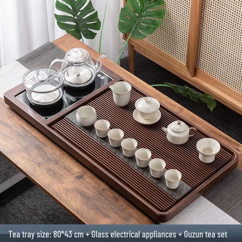 Automatic Tea Tray Set with Integrated Kettle
