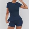 Women's High-Waist Butt-Lifting Quick-Dry Yoga Suit - 2-Piece Fitness & Pilates Set