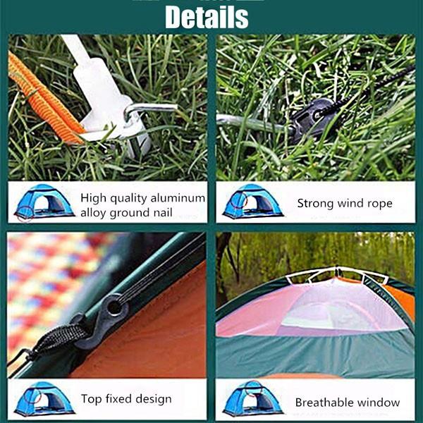 Hiking Camping Beach Travel Instant Pop Up Anti Sunsher Tent Waterproof Outdoor Foldable Tent 200 X 150 X 110cm