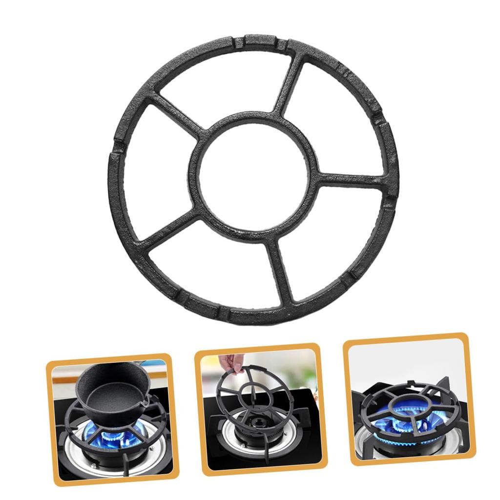 COHEALI Gas Stove Bracket Tripod, Metal Stove Trivet, Non-Slip Wok Trivet, Gas Stove Pot Rack, Gas Stove Wok Ring, Gas Stove Trivet, Cast Iron