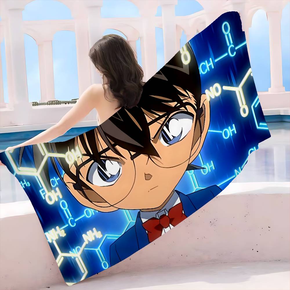 3D D-detective C-conan Anime Microfiber Beach Towel Absorbent Quick dry Soft Yoga Swimming Resort Mountain Climbing Towel