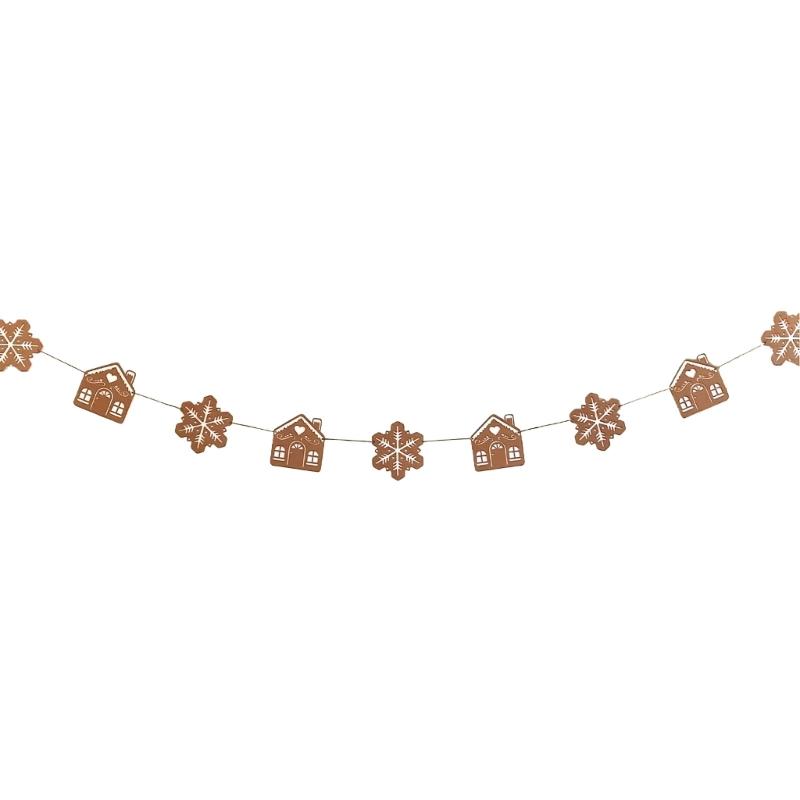 User Friendly Christmas Felt Banners Hanging Ornament for Fireplaces Window Party Decorating Reusable Holiday Hanging