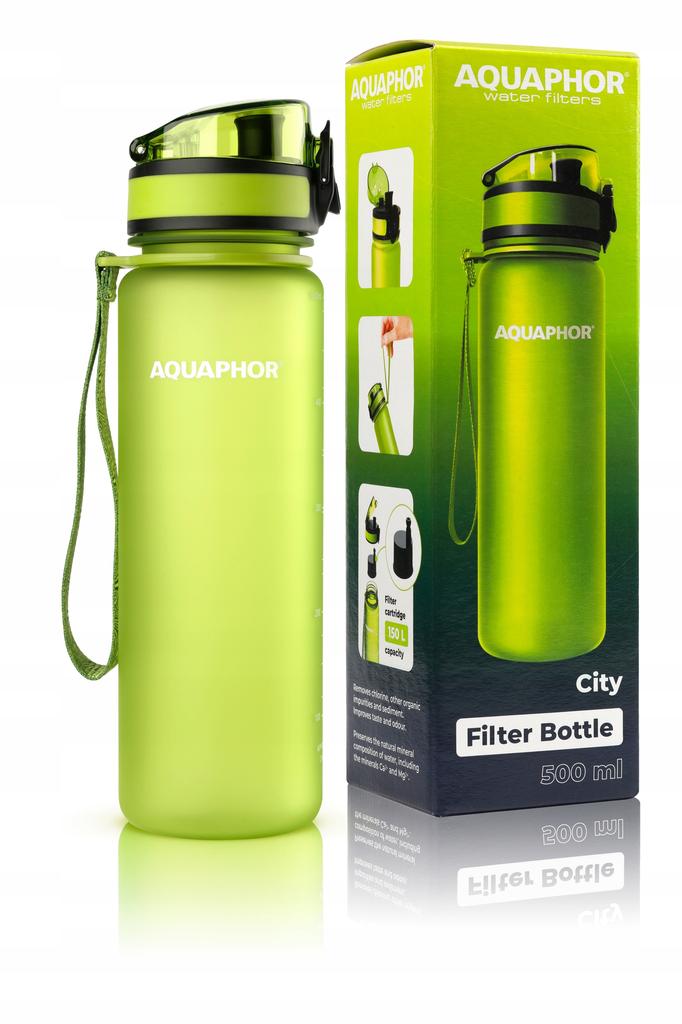 Butelka Filtrująca Aquaphor City 500 Ml, Zielona
