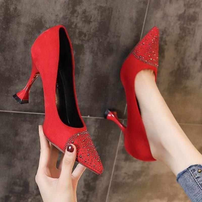 Buy High Heels Female Pointed Toe Black 