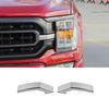 Chrome Front Grille Cover Trim Decor Bezels For   Ford F150 Accessories