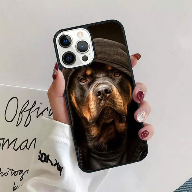 

Rottweiler Dog Phone Case Back Cover for iPhone 17 Air 16 15 14 13 11 12 Pro Max Plus Shell Coque iPhone 12or12pro