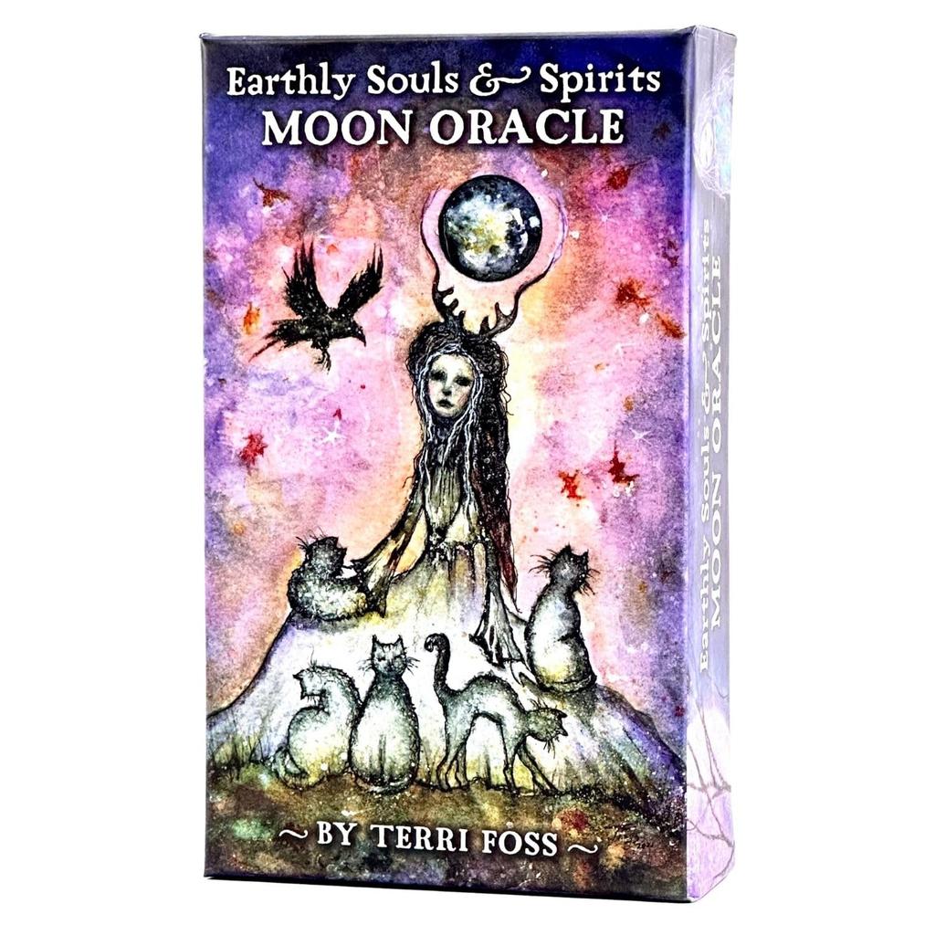 Oracle Card English Affirmation Fortune Telling Souls Spirits Moon I.I.J [Earthly & Oracle] [Genuine]
