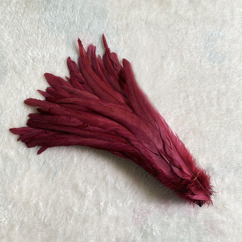 Wholes 500pcs Rooster Tail Feathers 25-30cm 30-35cm 35-40cm 40-45cm For Colored Carnival Costume&mask Party