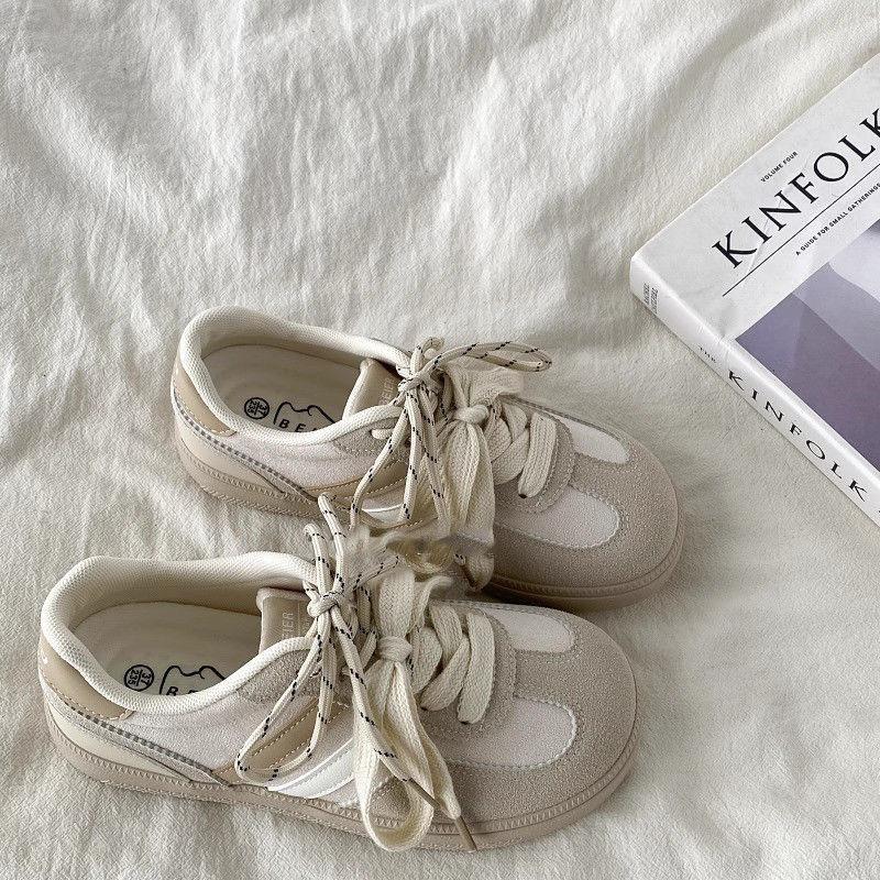 

Сноу Лаудер фиолетовый нишевый дизайн чувство моральной подготовки обувь женщины студенты уродливые милые доски обувь ретро повседневная спортивная обувь дети 55 shoelaces. бежевый