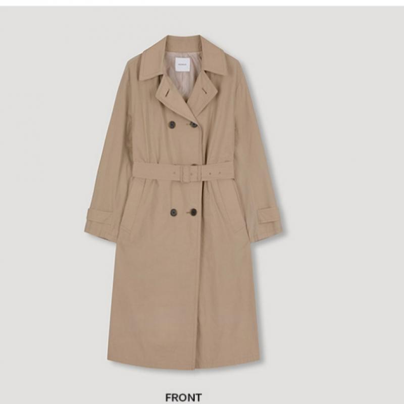 Shs Miss  Double Button Cotton Trench Coat