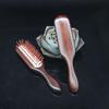 Rosewood Long Handle Air Cushion Scalp Massage Comb for Curling & Straightening